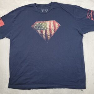 Grunt Style T Shirt‎ Men XXXXL Patriot Military Tactical Veteran USA Flag Shield